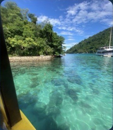 Ilha da Pescaria, no lado sul de Paraty